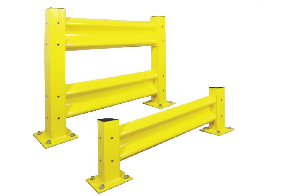 pallet rack guard rails